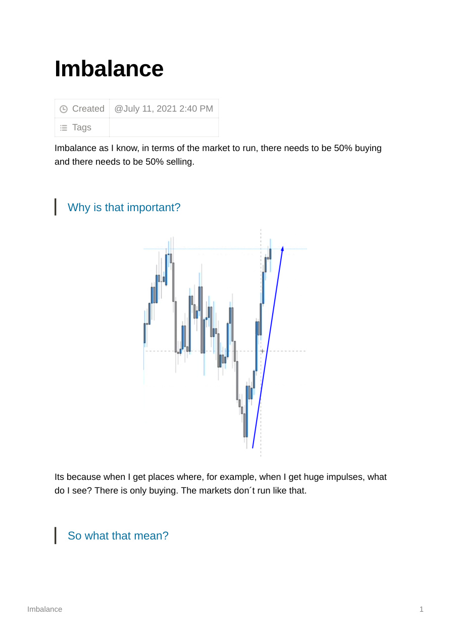 What is IMBALANCE (Old Course Lecture 1)