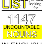 1147 Uncountable Nouns Kitap Kapağı
