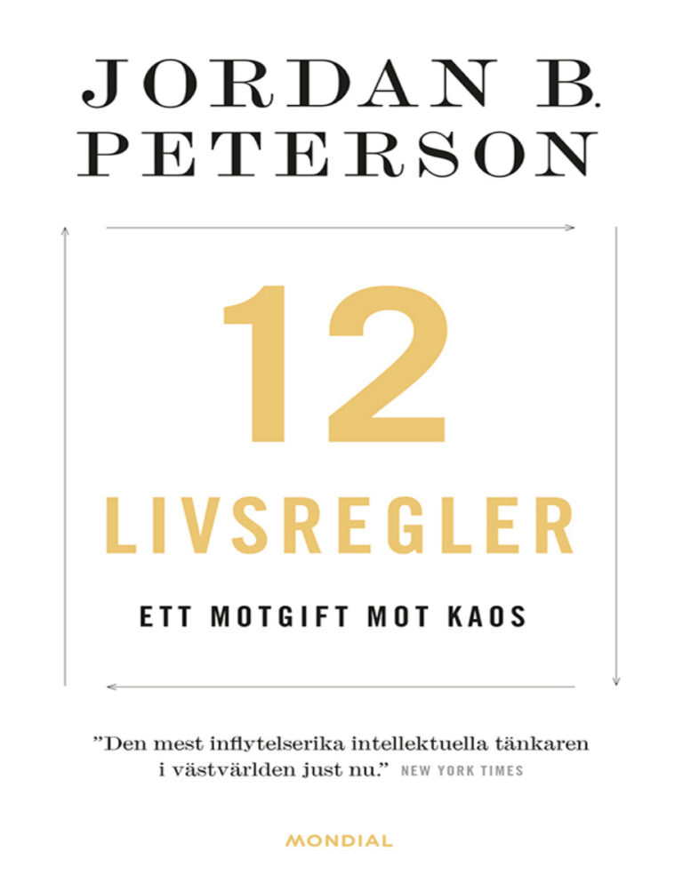 12 livsregler ett motgift mot kaos Swedish Edition Peterson Kitap Kapağı