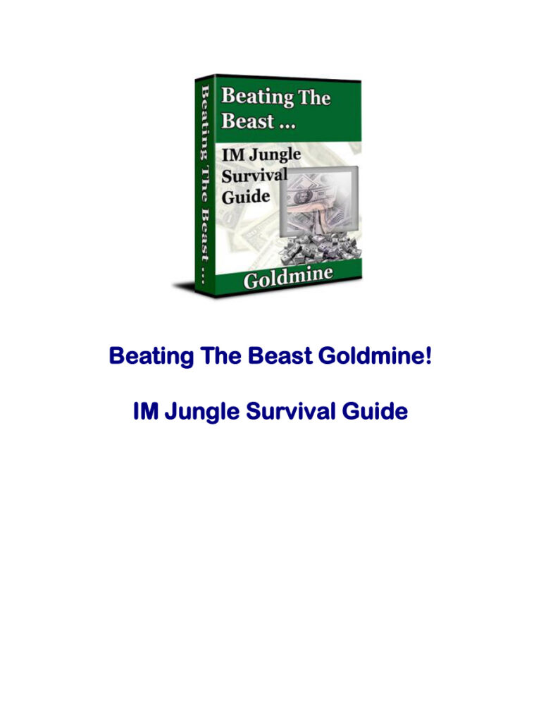 Beating the Beast Goldmine PDF – Unknown Author