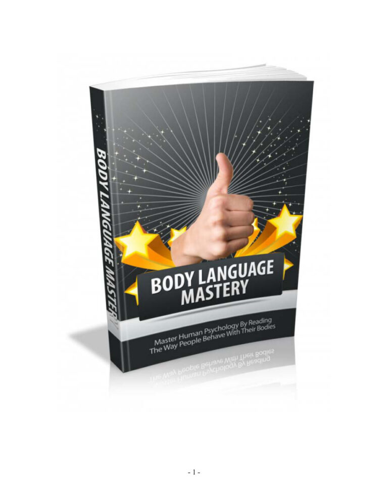 Body Language PDF – Unknown Author