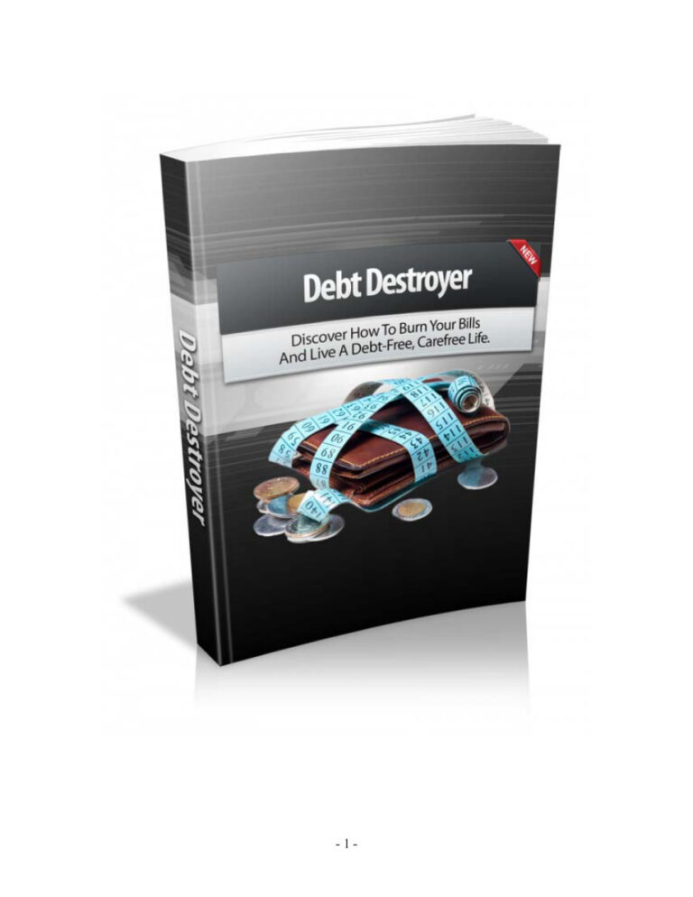 Debt Destroyer PDF – Unknown Author