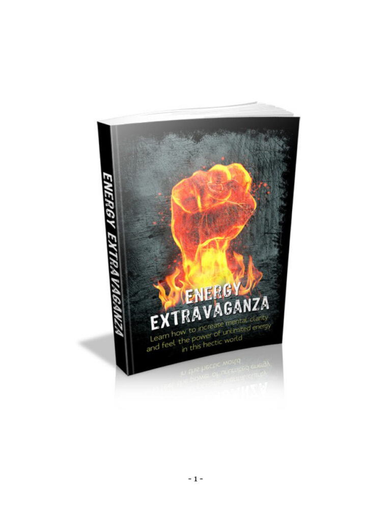 Energy Extravaganza PDF – Unknown Author