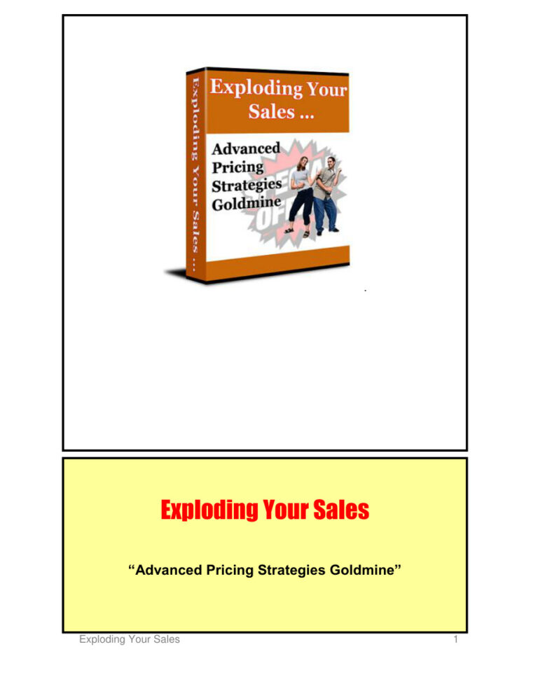 Exploding Your Sales PDF – Unknown Author