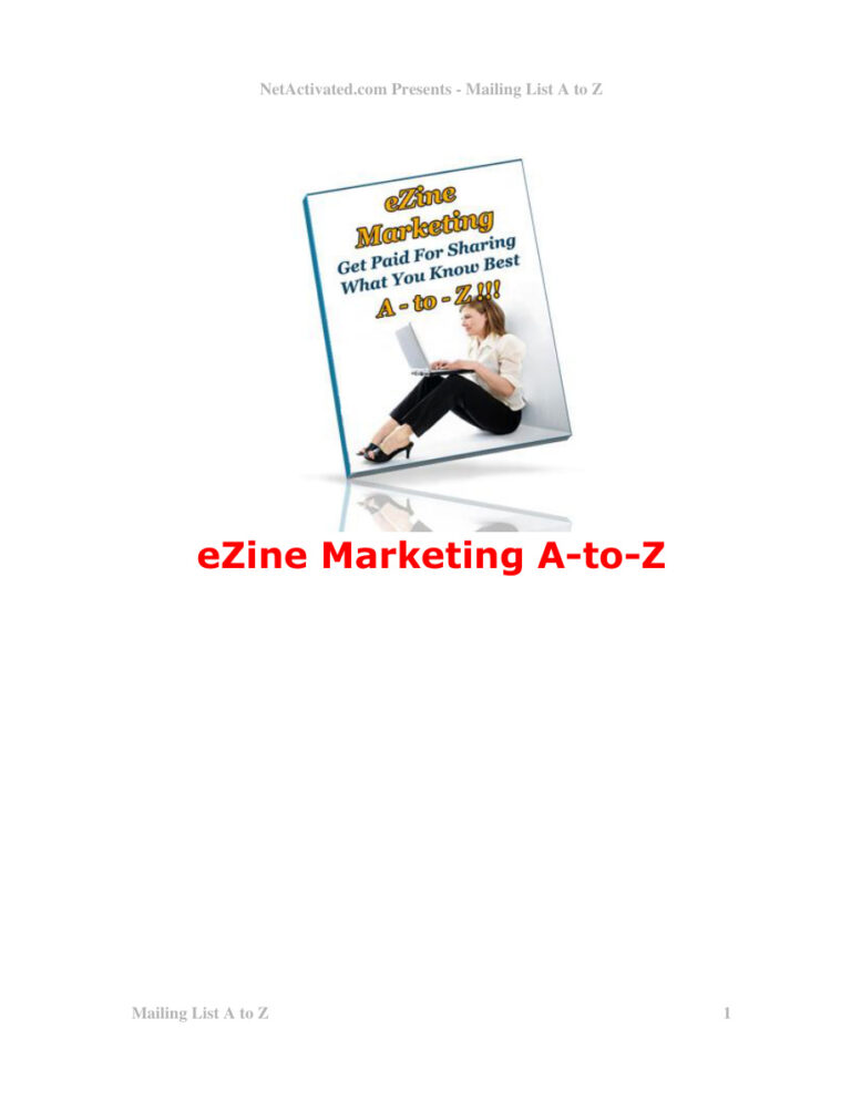 Ezine Marketing A to Z PDF – Unknown Author