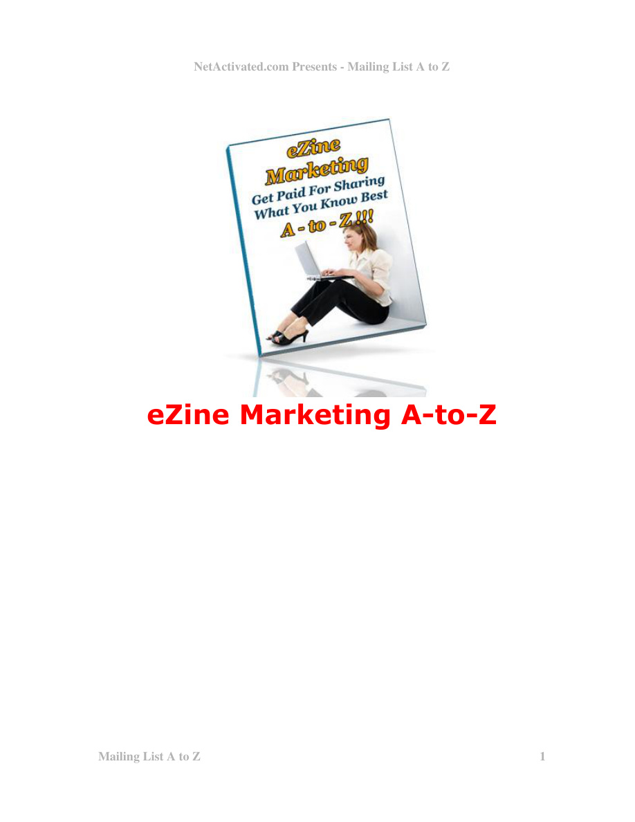 Ezine Marketing A to Z