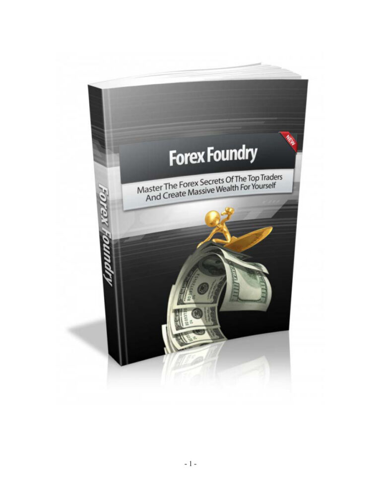 Forex Foundry PDF – Unknown Author