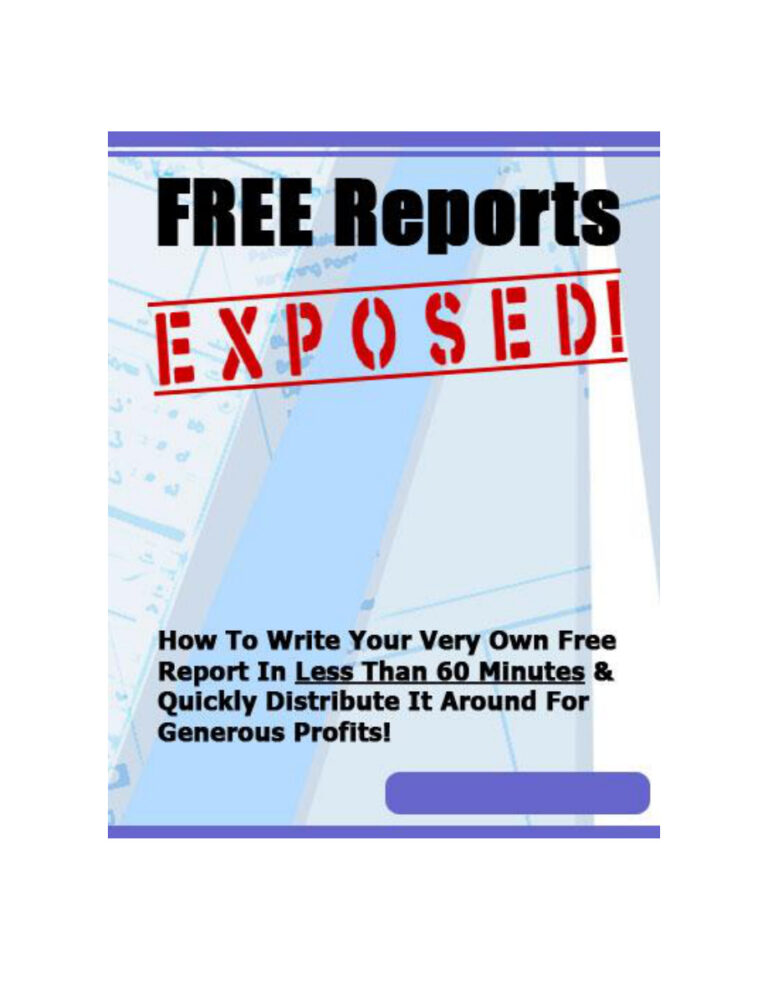 Free Reports Exposed PDF – Unknown Author