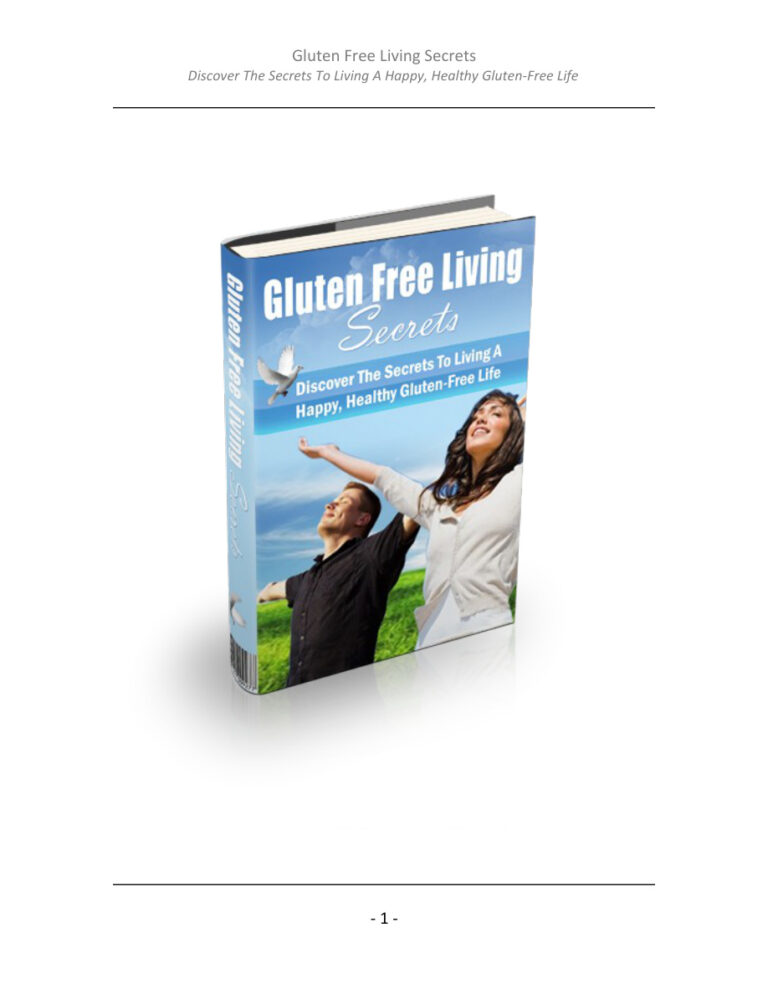 Gluten Free Living Secrets PDF – Unknown Author