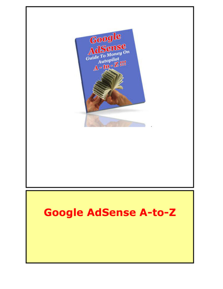 Google AdSense A to Z PDF – Unknown Author