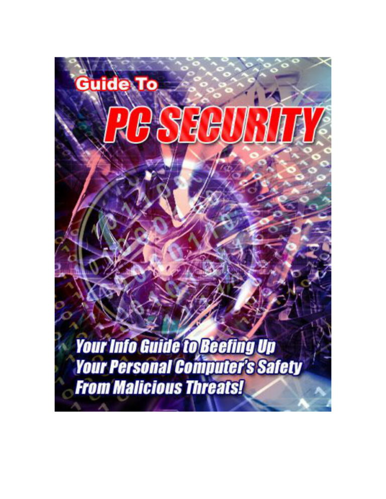 Guide to PC Security PDF – Unknown Author