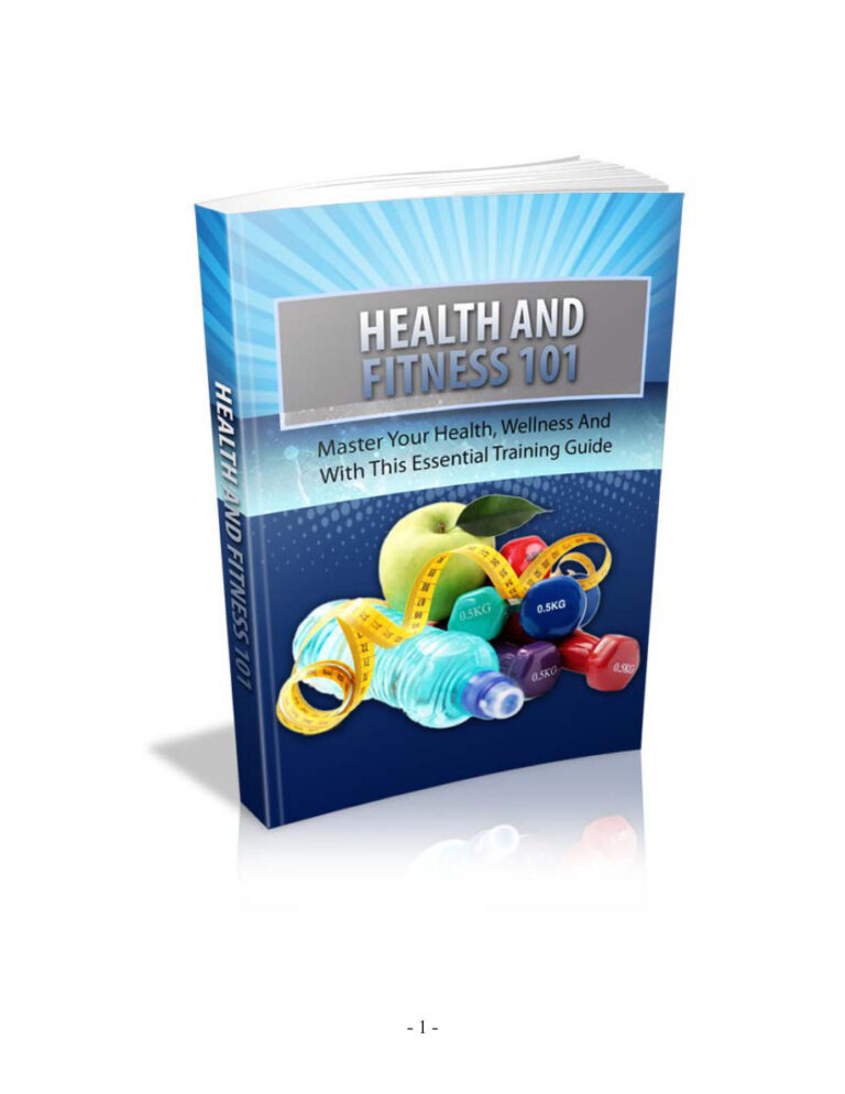 Health and Fitness 101 PDF – Unknown Author