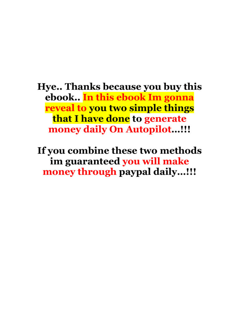 How I Make Over USD 100 on Auto-Pilot Daily PDF – Unknown Author