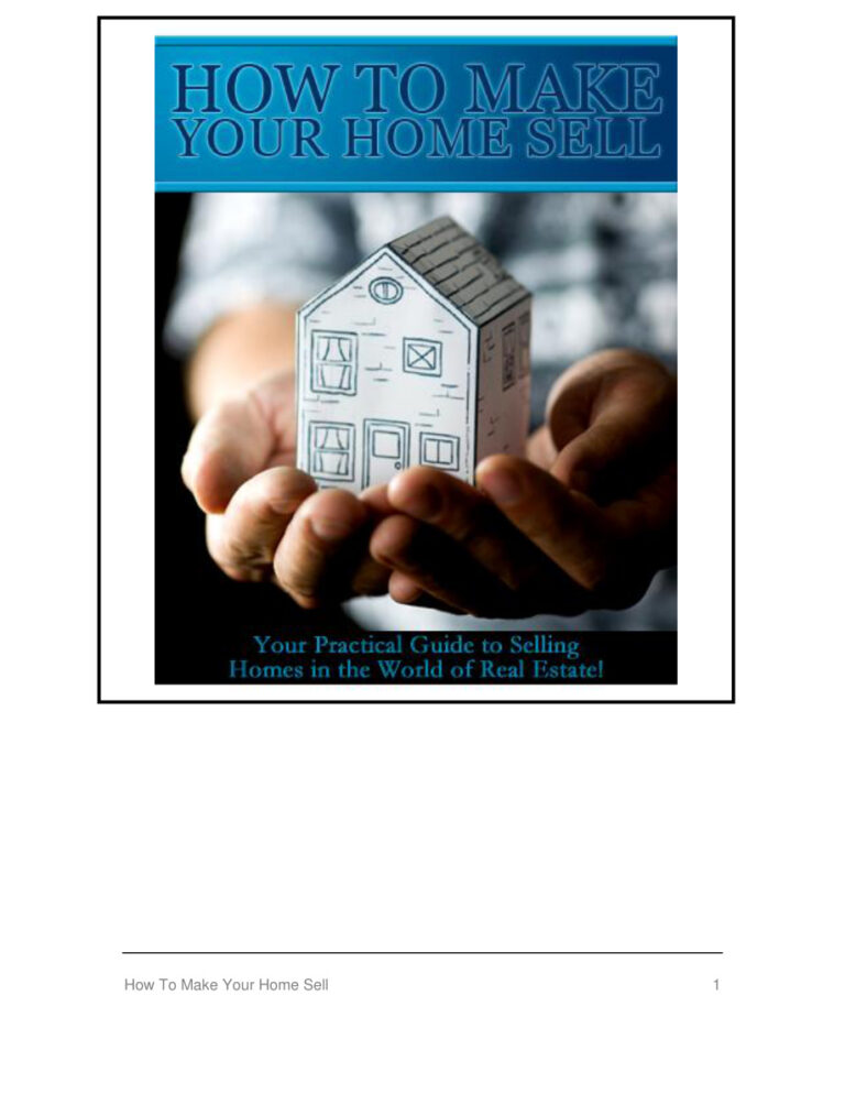 How to Make Your Home Sell PDF – Unknown Author