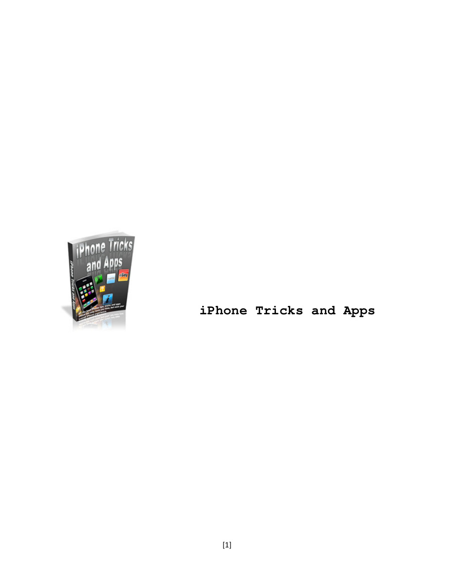 iPhone Tricks and Apps