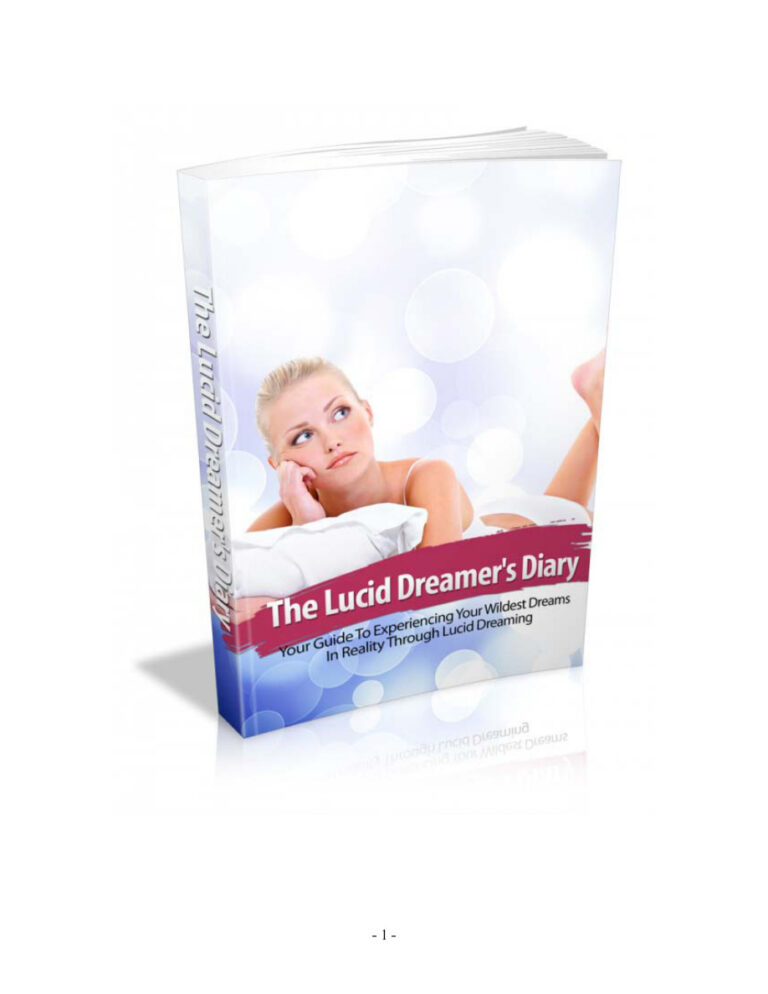 The Lucid Dreamer’s Diary PDF – Unknown Author