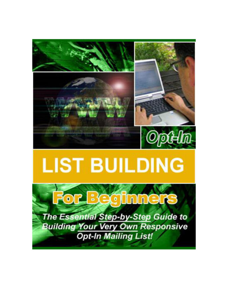 Opt-in List Building for Beginners PDF – Unknown Author