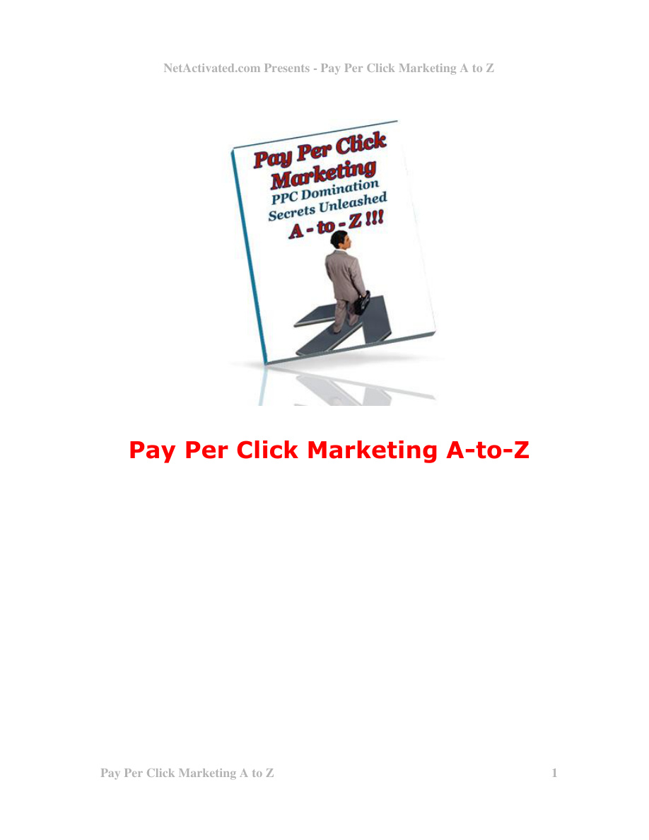 Pay-Per-Click Marketing A to Z