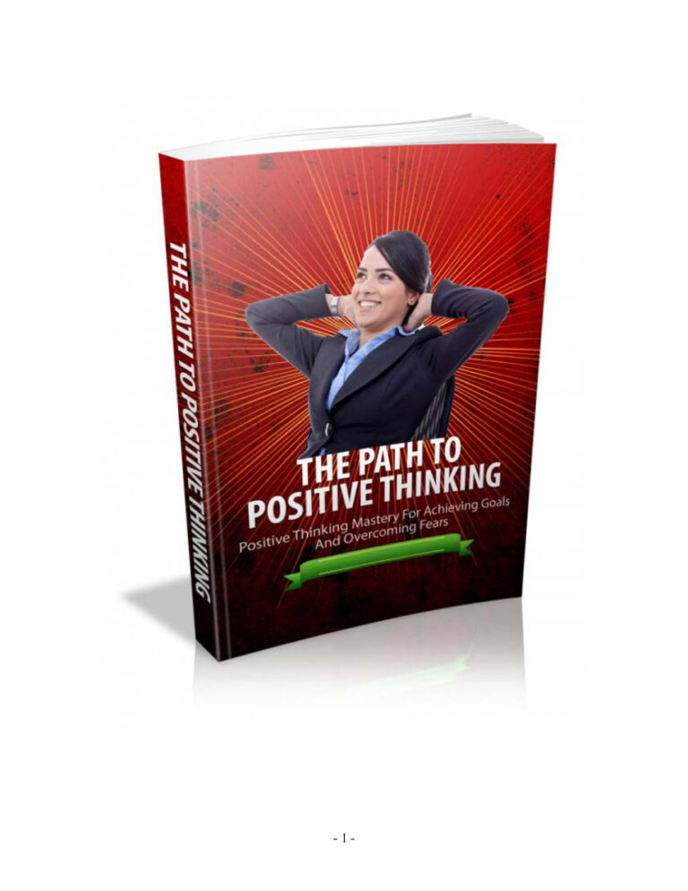 The Path to Positive Thinking PDF – Unknown Author