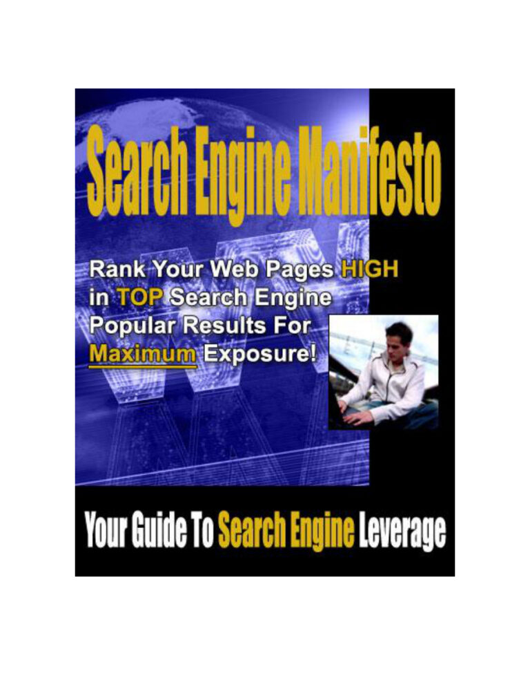 Search Engine Manifesto PDF – Unknown Author