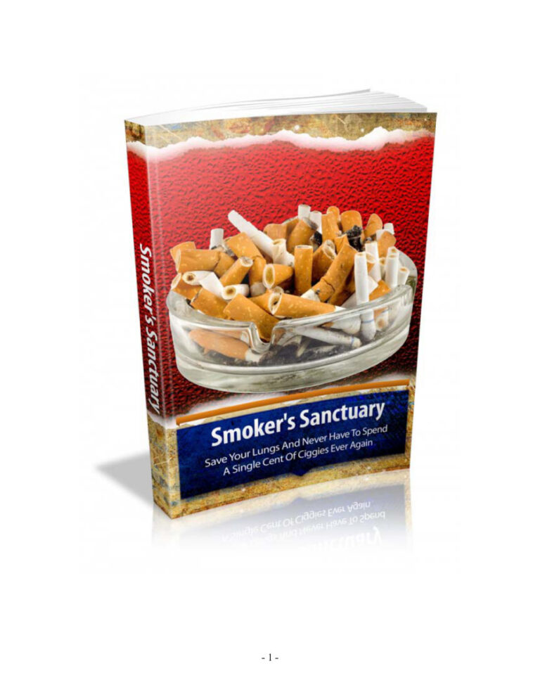 Smoker’s Sanctuary PDF – Unknown Author