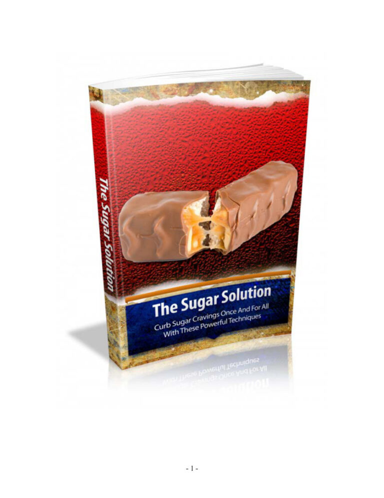 The Sugar Solution PDF – Unknown Author