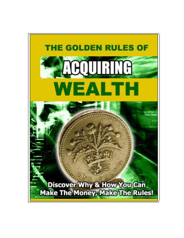 The Golden Rules of Acquiring Wealth PDF – P T Barnum