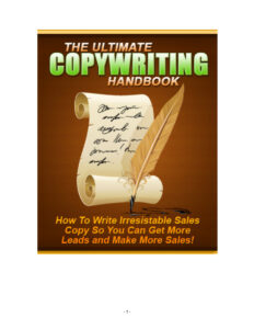 62e12c34985a7 the ultimate copywriting handbook Kitap Kapağı