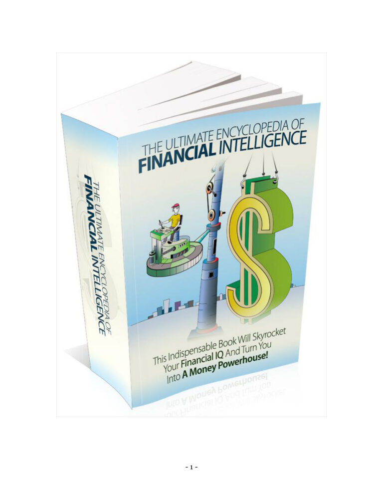 The Ultimate Encyclopedia of Financial Intelligence PDF – Unknown Author