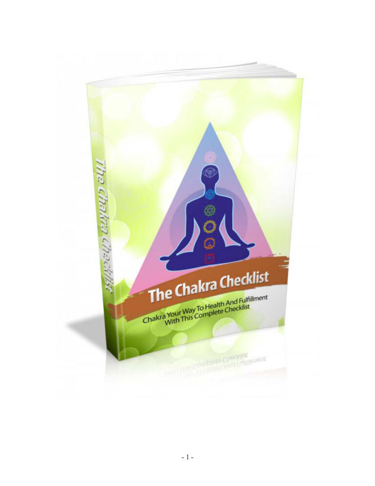 The Chakra Checklist PDF – Unknown Author