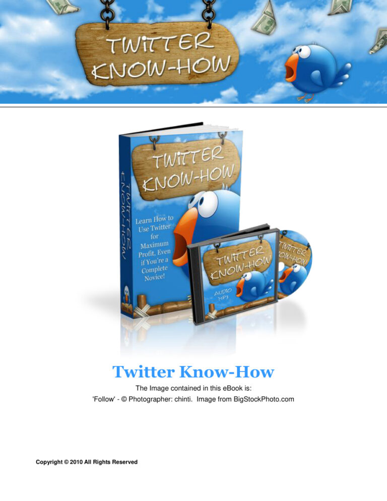 Twitter Know How PDF – Unknown Author