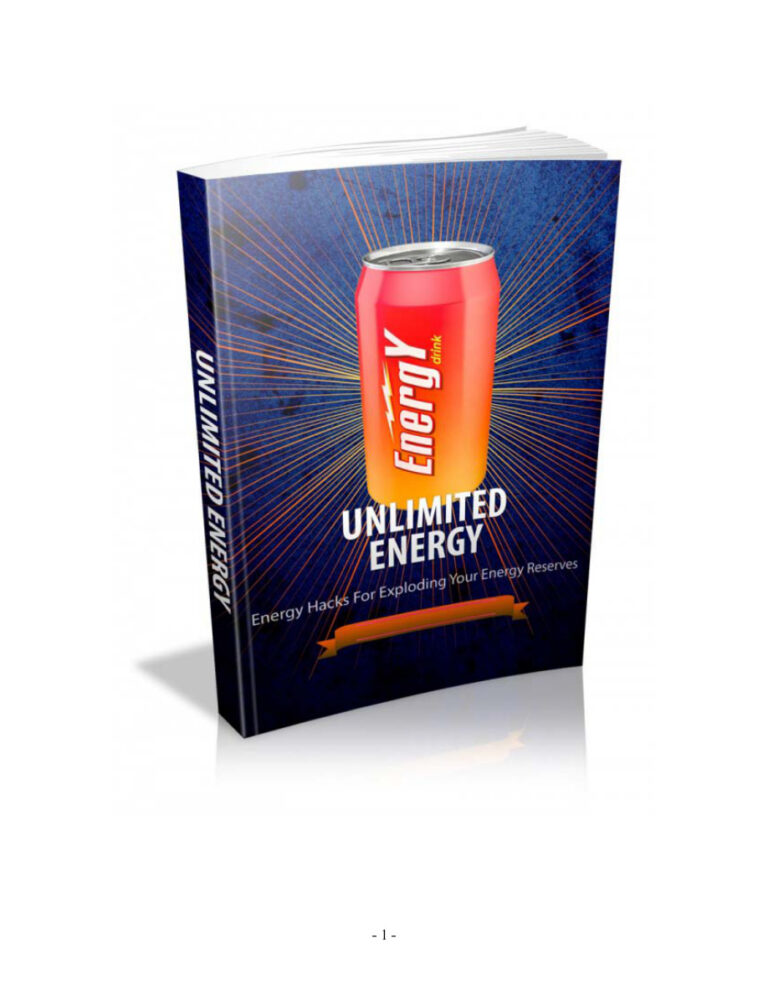 Unlimited Energy PDF – Unknown Author