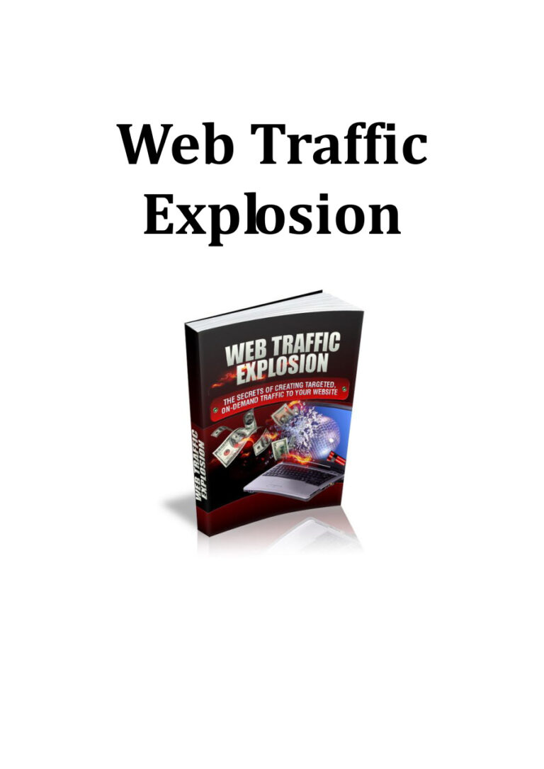 Web Traffic Explosion PDF – Unknown Author