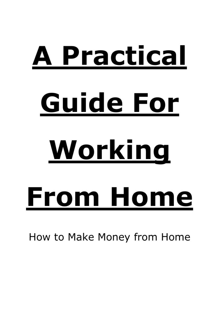 The Practical Guide for Working from Home PDF – Unknown Author