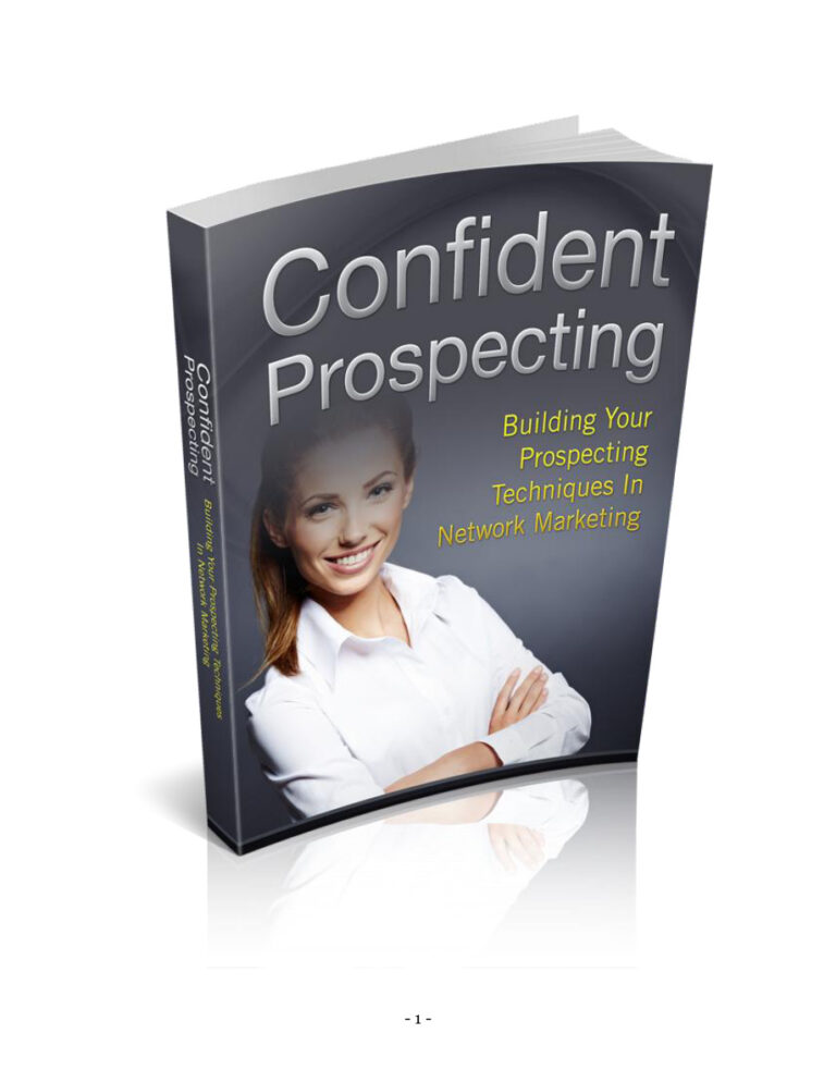 Confident Prospecting PDF – Unknown Author