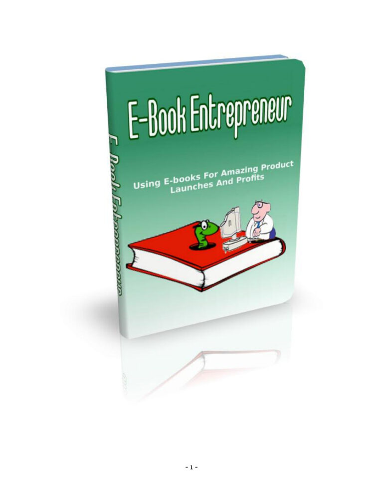 E-book Entrepreneur PDF – Unknown Author