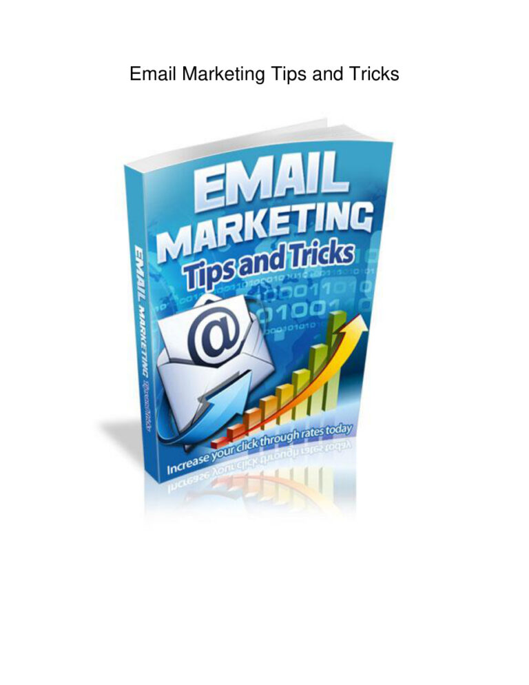 Email Marketing Tips and Tricks PDF – Unknown Author