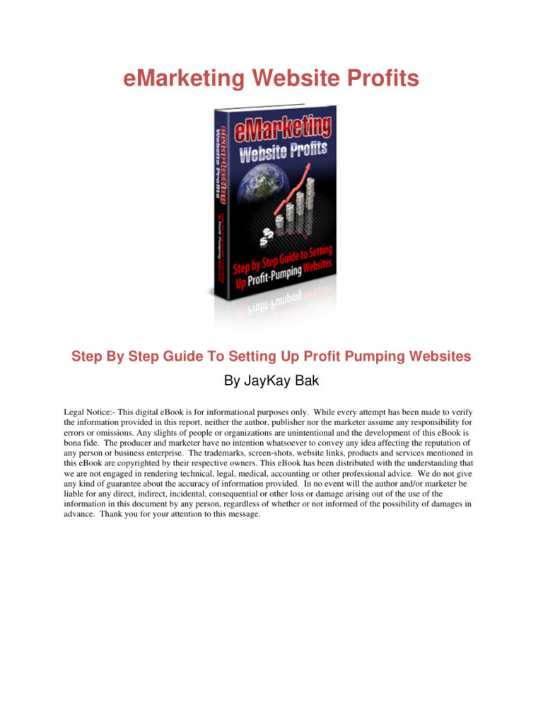 EMarketing Website Profits PDF – Unknown Author