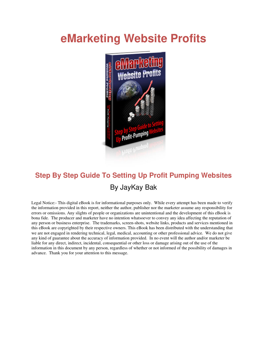 EMarketing Website Profits