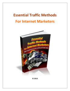 62e7d0f96793a essential traffic methods for internet marketers Kitap Kapağı