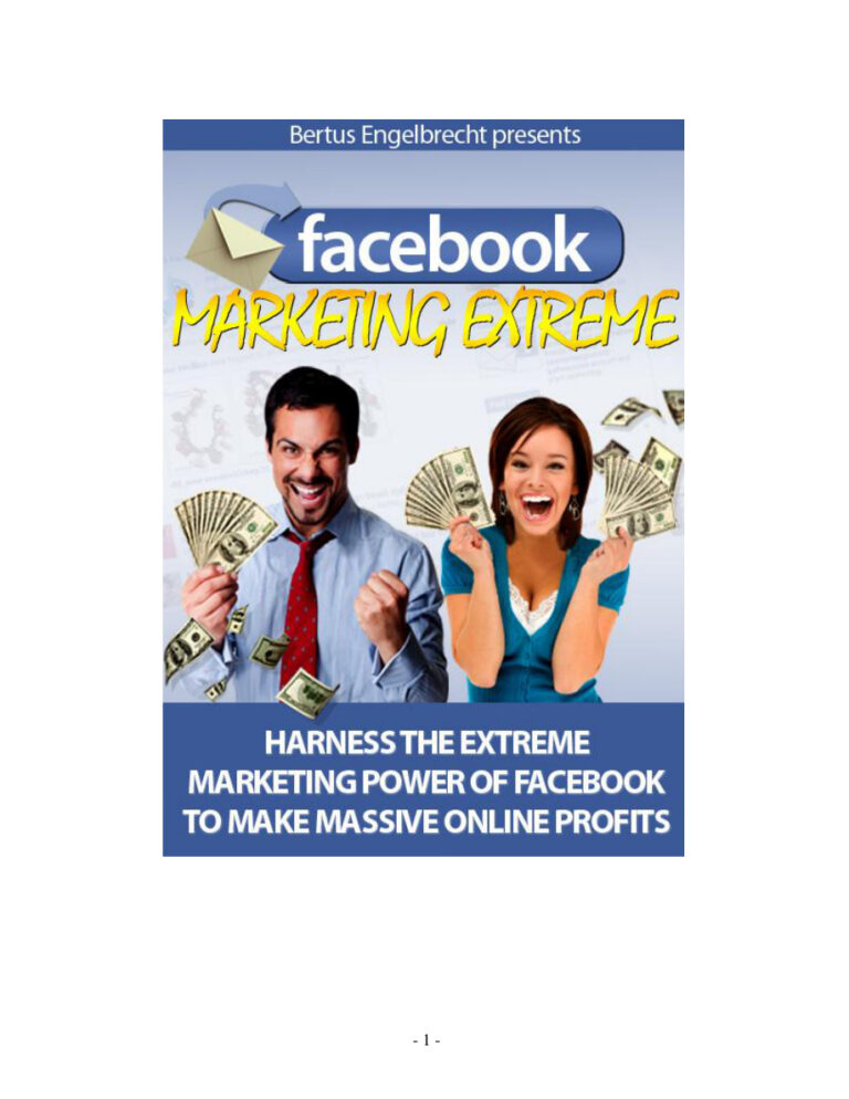 Facebook Marketing Extreme PDF – Unknown Author