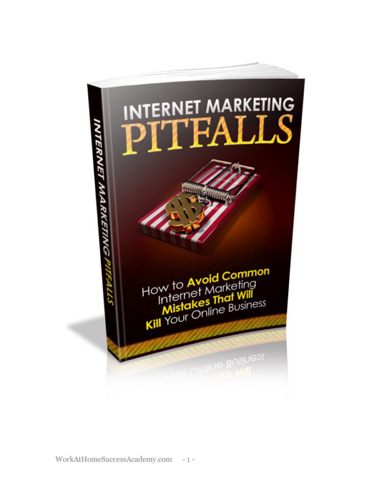 Internet Marketing Pitfalls PDF – Unknown Author
