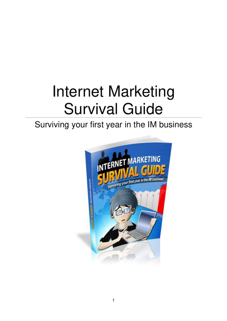Internet Marketing Survival Guide PDF – Unknown Author