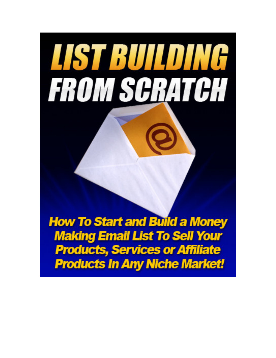 List Building from Scratch