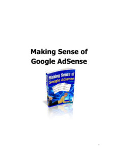 62e91ad3040ff making sense of google adsense Kitap Kapağı
