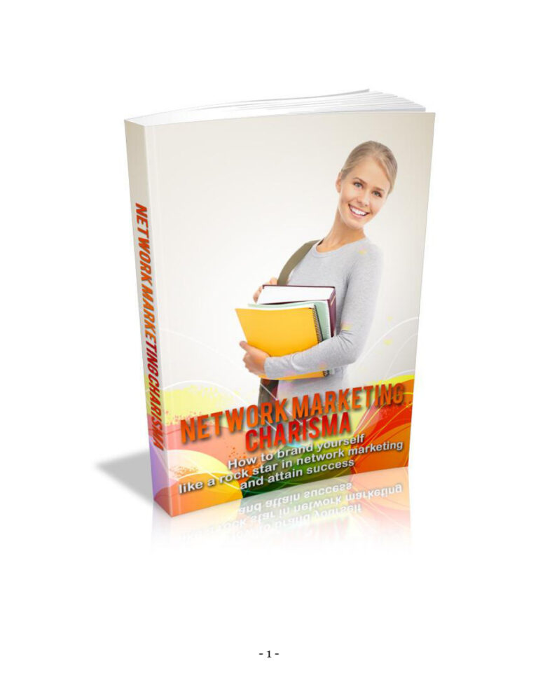 62e92fe66eff8 network marketing charisma Kitap Kapağı