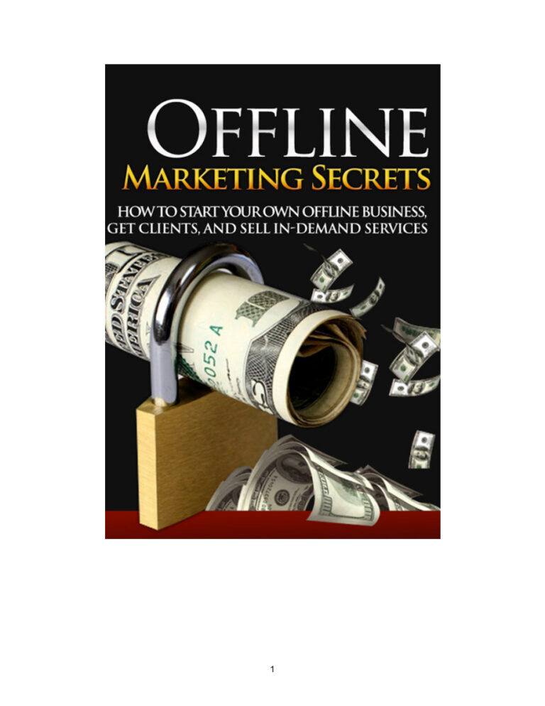 Offline Marketing Secrets PDF – Unknown Author