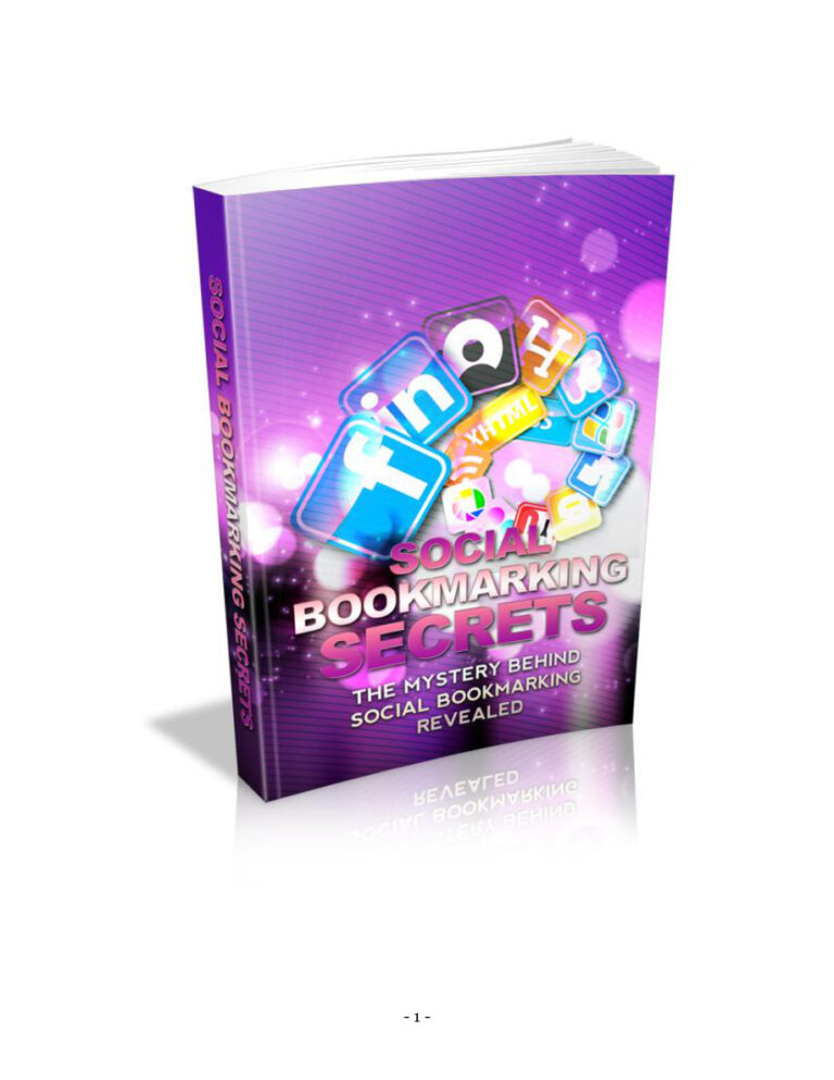 Social Bookmarking Secrets PDF – Unknown Author