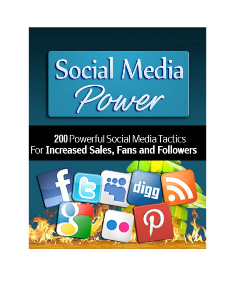 Social Media Power PDF – Unknown Author