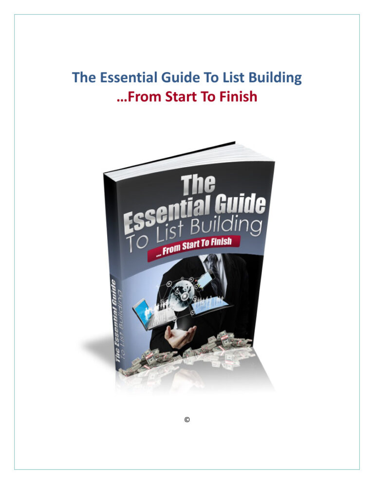The Essential Guide to List Building PDF – Unknown Author